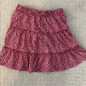 Red Elastic Skirt